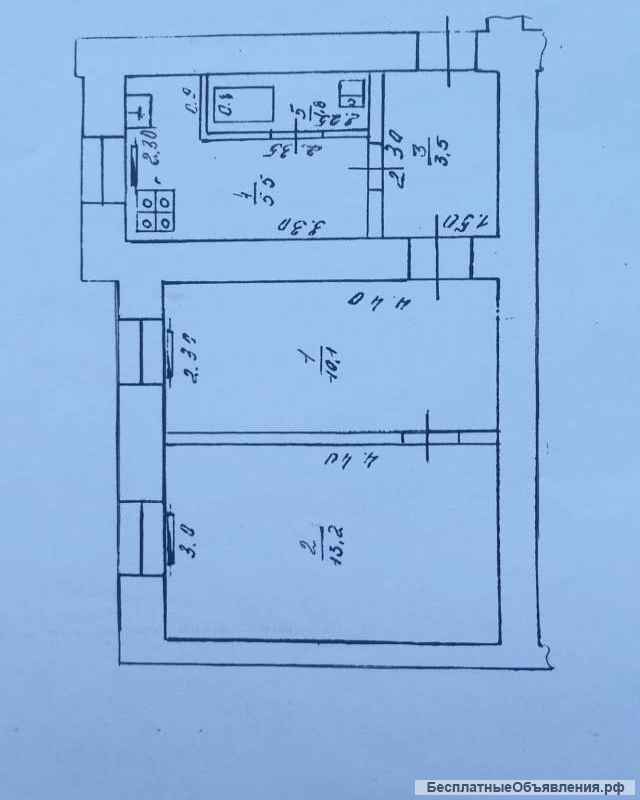 2 к кв. в Восточном районе.