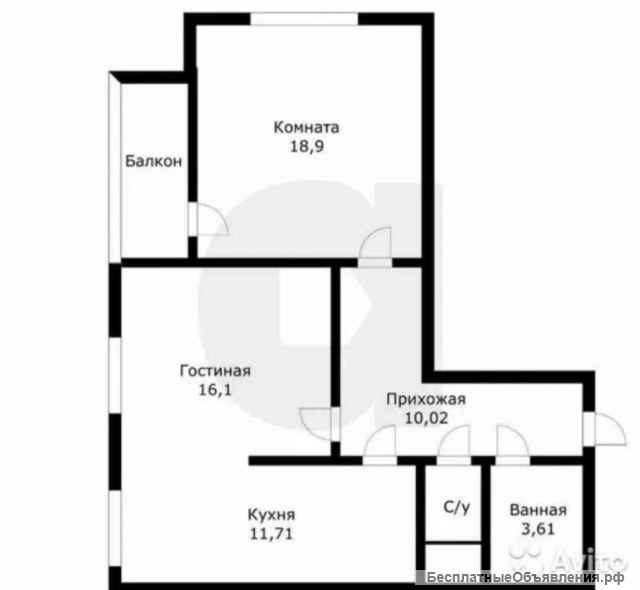 2 комн. квартира 60 м2 евроремонт Домбайская