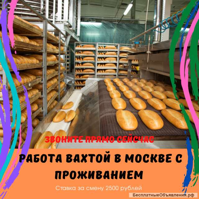 Работа на вахту в Москве упаковщик в спроживанием