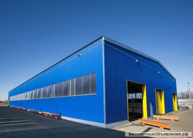 Быстровозводимые склады, ангары из сэндвич - панелей