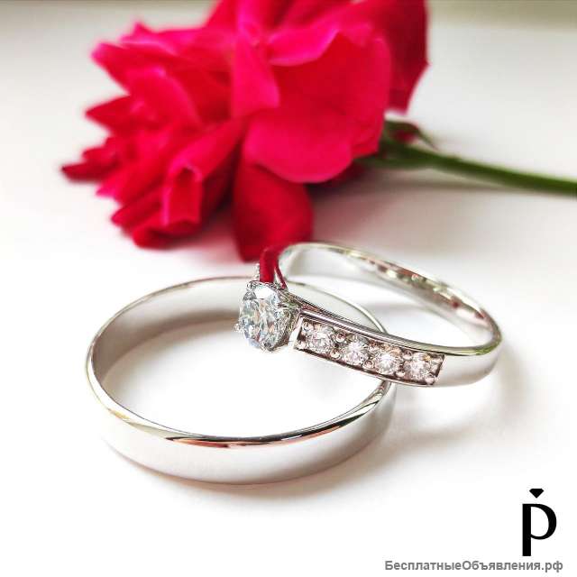 Обручальные кольца Золото Бриллианты