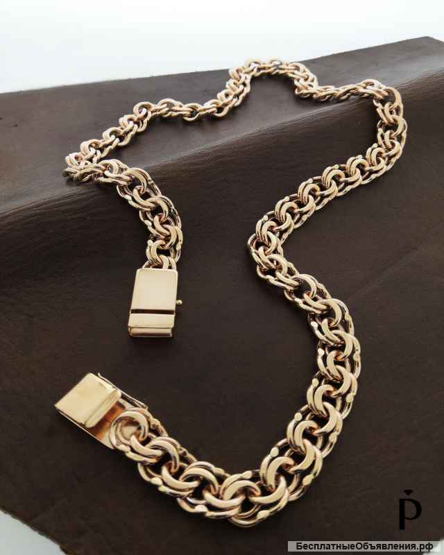 Цепи Браслеты Золото Серебро