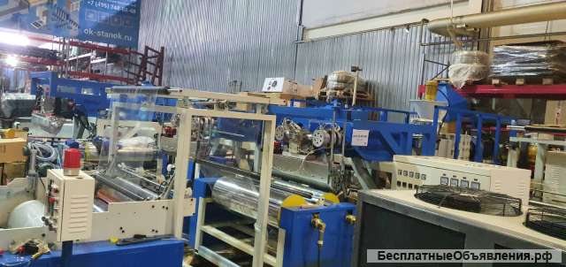 Стрейч линия на 3 джамбы Производительность 250 кг/ч