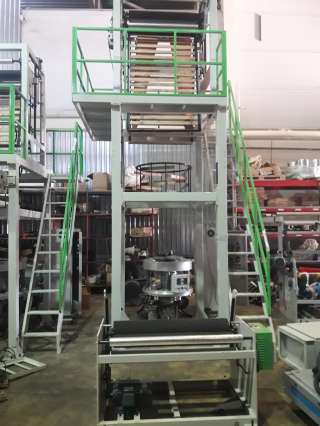 Выдувной экструдер для производства однослойной плёнки шириной до 800мм