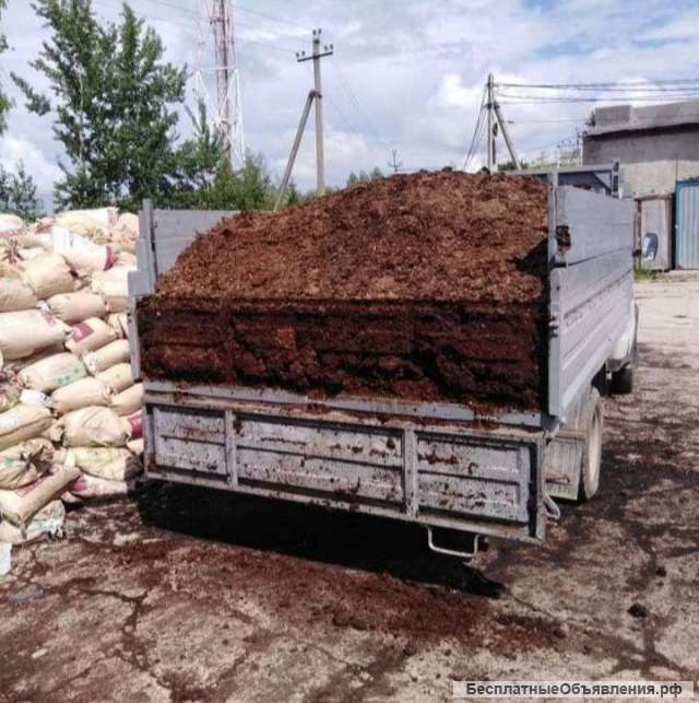 Навоз торф мешках