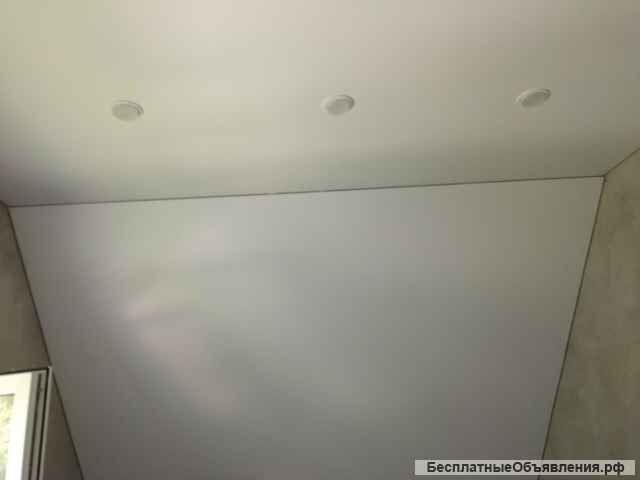 Натяжные потолки, слив воды, ремонт полотна