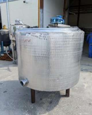 Емкость нержавеющая, объем 1 куб.м., рубашка, термос, мешалка, эл. нагрев, инв 1918