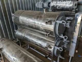 Теплообменник трубчатый 2х секционный Т1-ОУТ, пр-ть 10 т/ч, площадь 8,3 кв.м., инв 7277