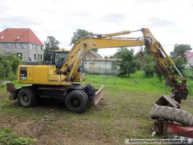 Колесник Komatsu 130, все опции, 2 ковша