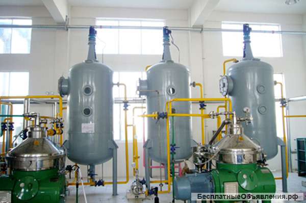 Оборудование для выгонки водяной и клейкого вещества из масла