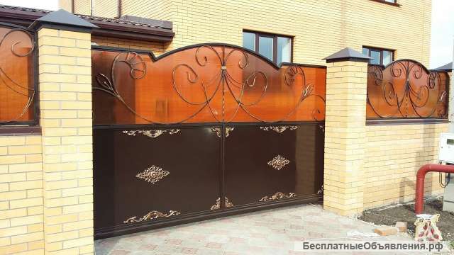 Монтаж откатных ворот