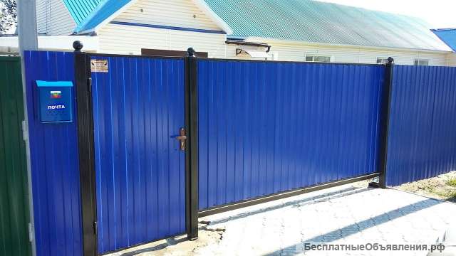 Монтаж откатных ворот