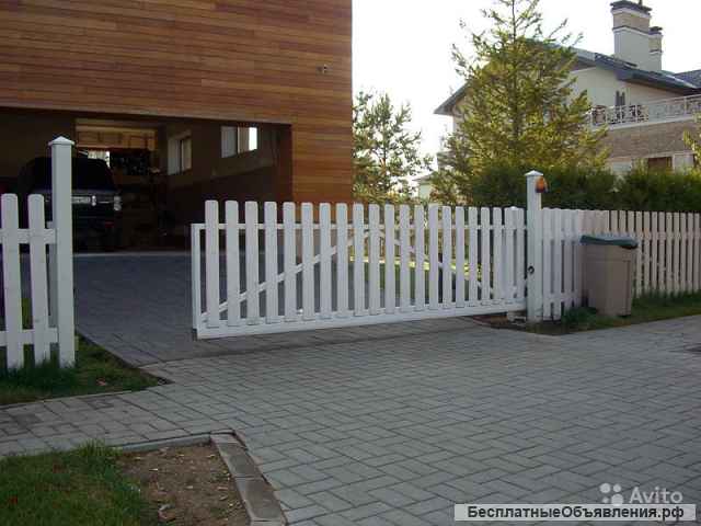 Монтаж откатных ворот