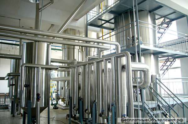 Оборудование физической дезодорации подсолнечного масла