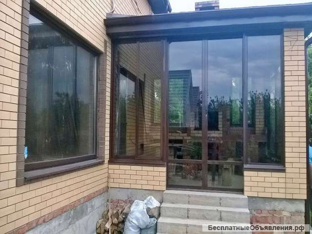 Раздвижное алюминиевое остекление