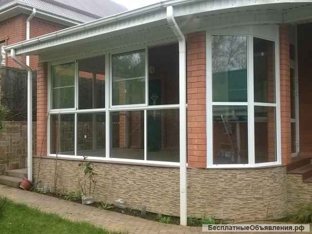 Раздвижное алюминиевое остекление