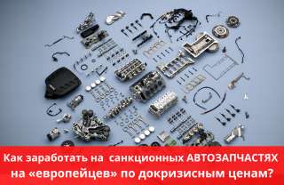 Как заработать на санкционных АВТОЗАПЧАСТЯХ на «европейцев» по докризисным ценам?
