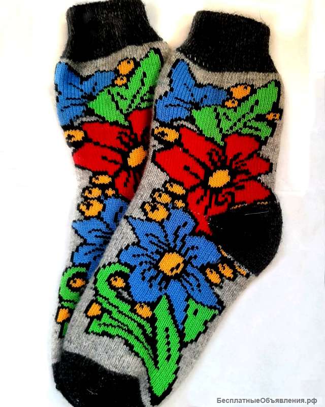 Шерстяные вязанные изделия (носки, варежки, гетры, митенки, пояса) от производителя