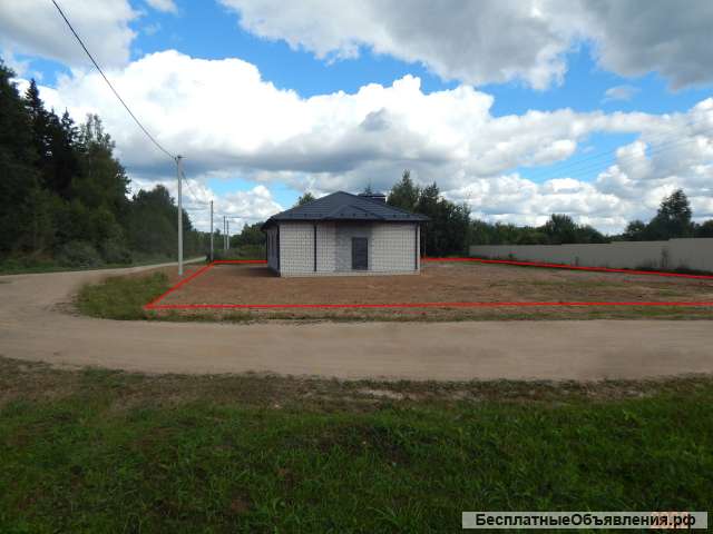 Новый коттедж, 100 кв.м., на 15 сотках, ИЖС, коммуникации, в Телешах