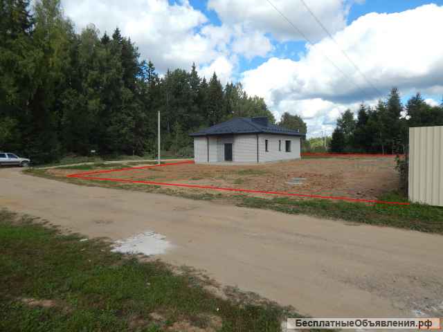 Новый коттедж, 100 кв.м., на 15 сотках, ИЖС, коммуникации, в Телешах