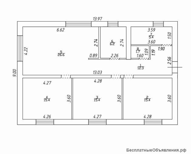 Новый коттедж, 100 кв.м., на 15 сотках, ИЖС, коммуникации, в Телешах