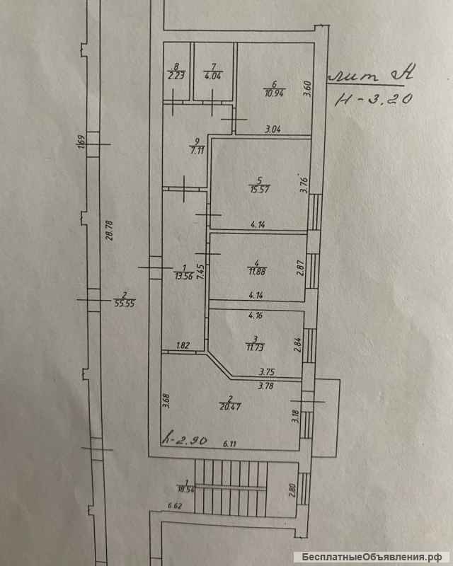4 к.кв. ККБ ул. Вологодская, 97,5/ 59/ 12, эт. 3/ 5 кирп.