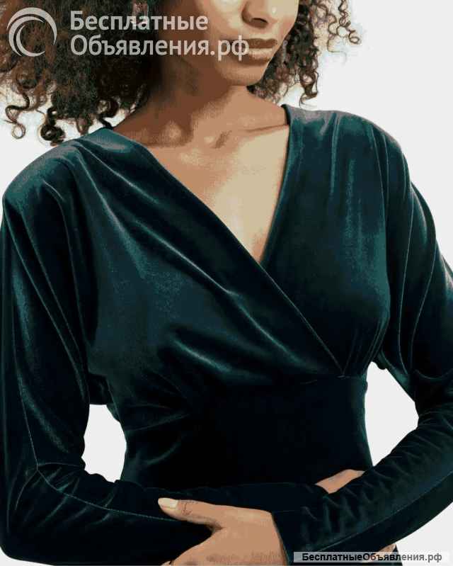 Платье бархатное 42-44(S)