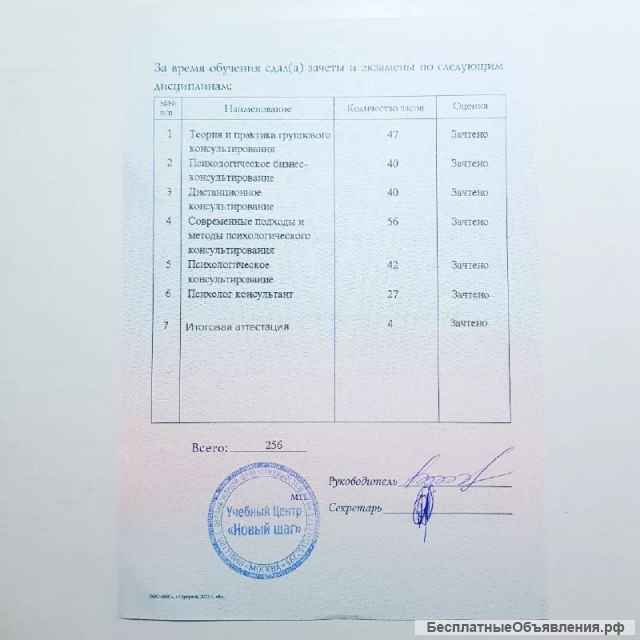 Психологическое консультирование