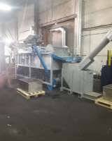 Ванна флотации для мойки и разделения полимеров и выгружными шнеками