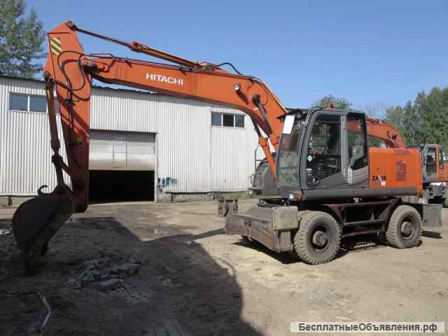 Колесник Hitachi 190, 2009 г, 20 т, 2 ковша, доп. линии