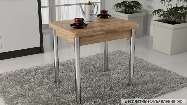 Стол обеденный с хромированными ножками «Mist»