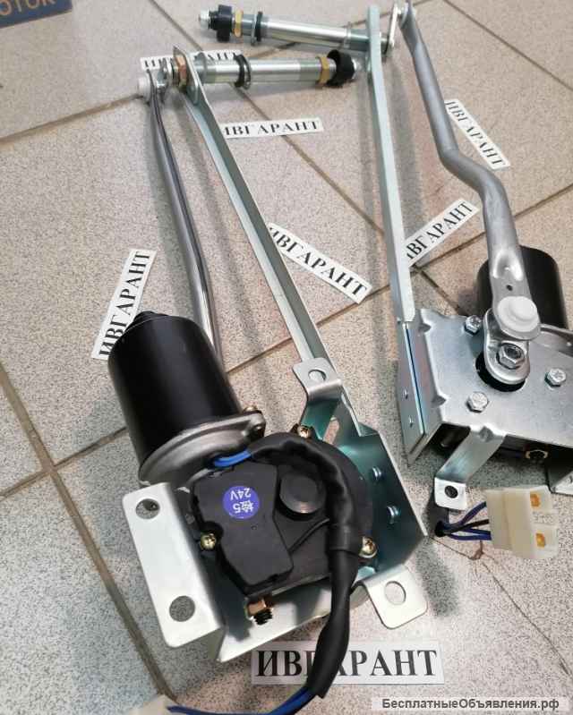 245-7931, 2457931 Моторчик стеклоочистителя с тягой в сборе для САТ 245-7931, 2457931