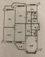 Сдаётся 5-и комнатная квартира площадью 125 м2