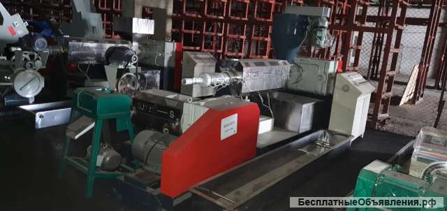 Гранулятор новый двухкаскадный для твердого сырья с водо-кольцевой резкой