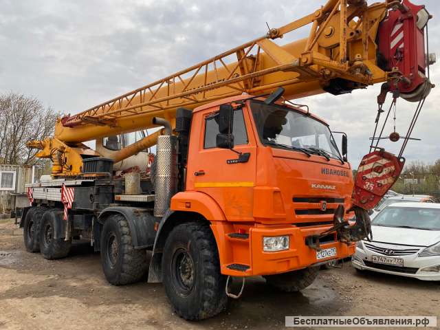 Автокран 35 тонн вездеход