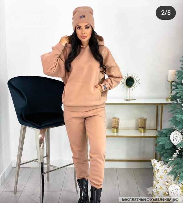 Костюм на флисе женский, тройка