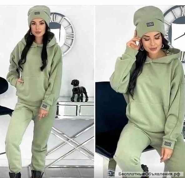Костюм на флисе женский, тройка
