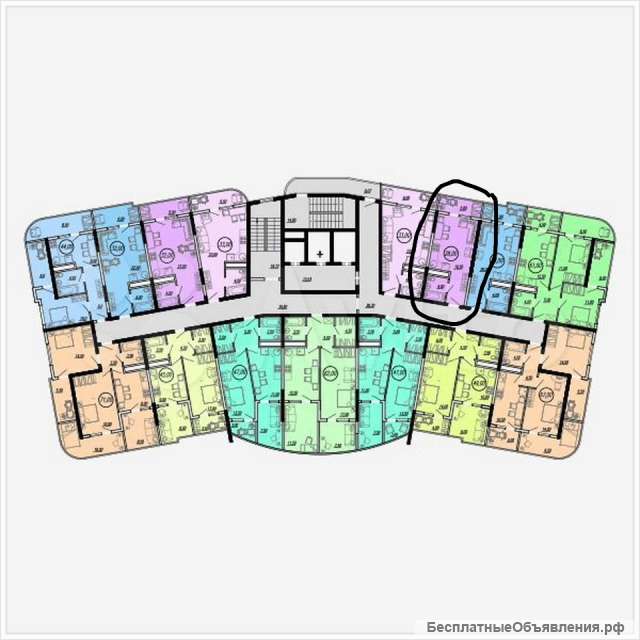 Студию, 28 м², 6/16 эт., ЖК "Южное море"