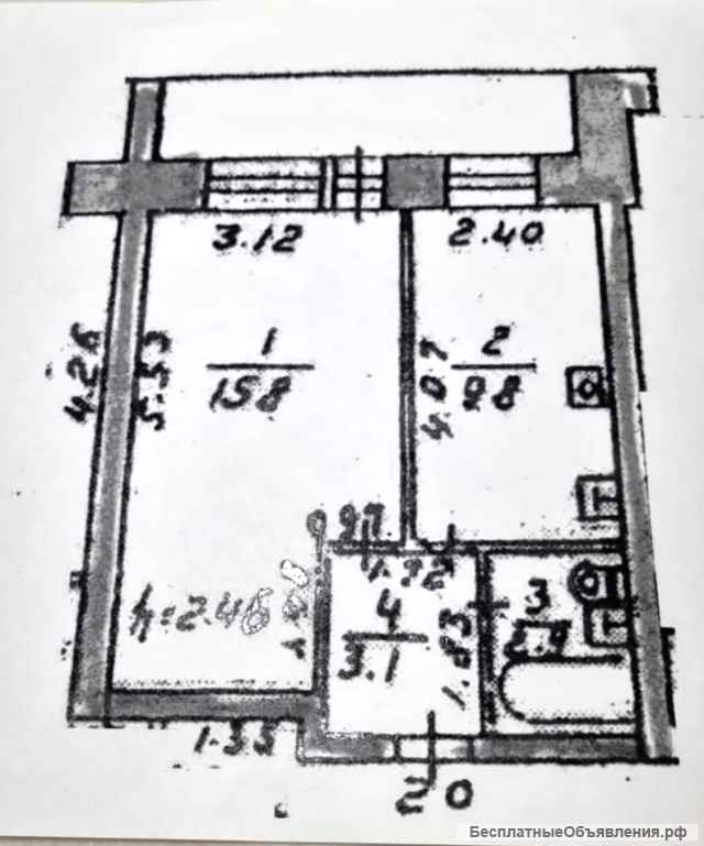 1 кв. Лыткарино, Московская обл, 3/5 кирп.дом