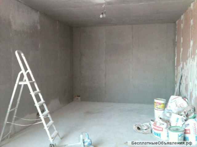 Штукатурка, шпаклёвка, покраска