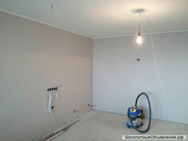 Штукатурка, шпаклёвка, покраска