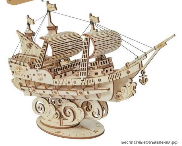 3-d пазл, моделизм, конструктор из дерева