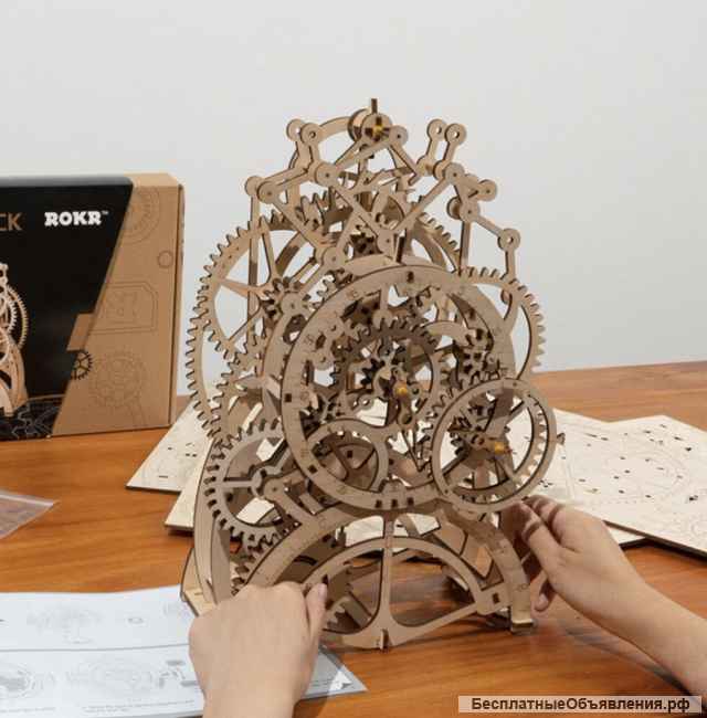 3-d пазл, моделизм, конструктор из дерева