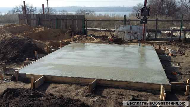 Бетонные работы, услуги каменщика