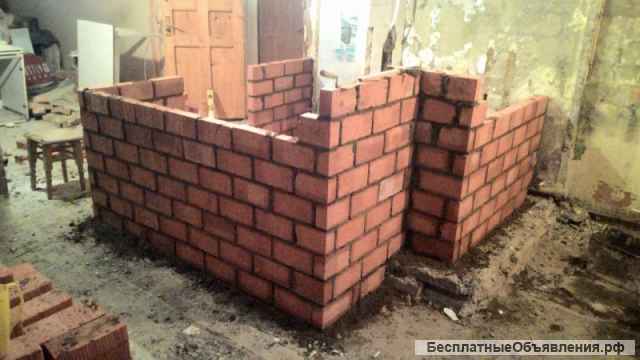 Бетонные работы, услуги каменщика