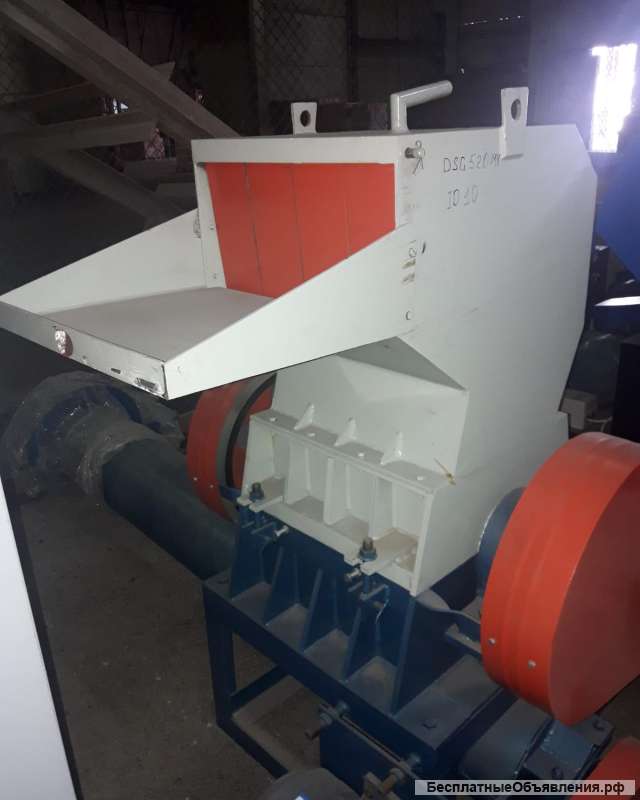 Дробилка для полипропиленовых мешков моющая со шнеком