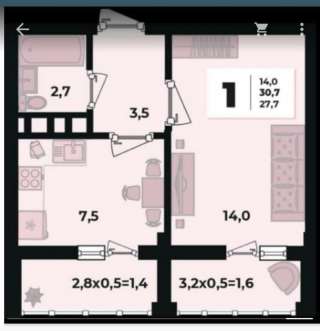 1к квартира 30кв.м.9/19 эт продажа по заниженной стоимости