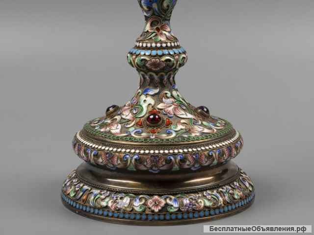 Великолепный евхаристический потир авторской работы. Мастер Алексей Донцов. Россия, начало 1990-х гг