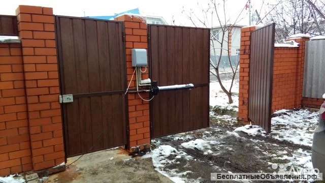 Распашные ворота для дома, дачи, производства в Курске