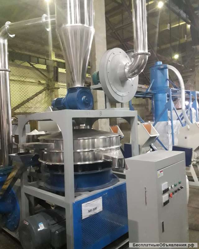 Мельница дисковая для высокотекучих полимеров серии MF